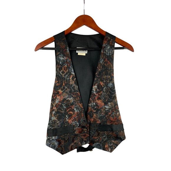 Vintage Mirrors Tapestry Vest Acetate - Picture 1 of 5